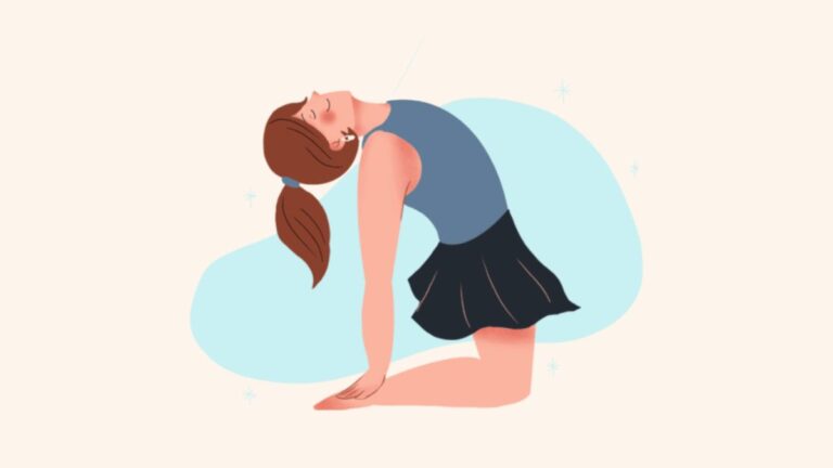 yoga camel pose