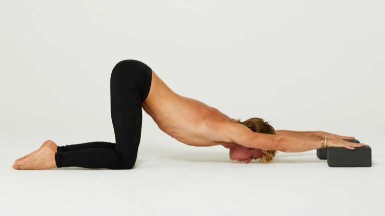 puppy yoga pose